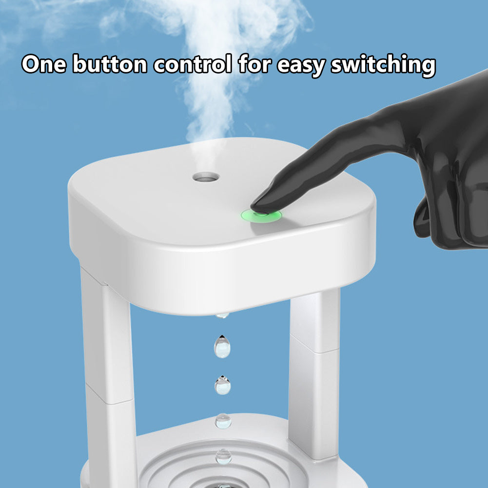 Creative Anti-Gravity Water Drop Humidifier for Bedroom & Office