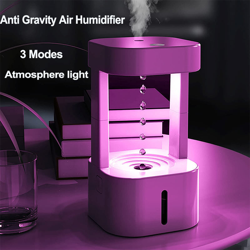 Creative Anti-Gravity Water Drop Humidifier for Bedroom & Office