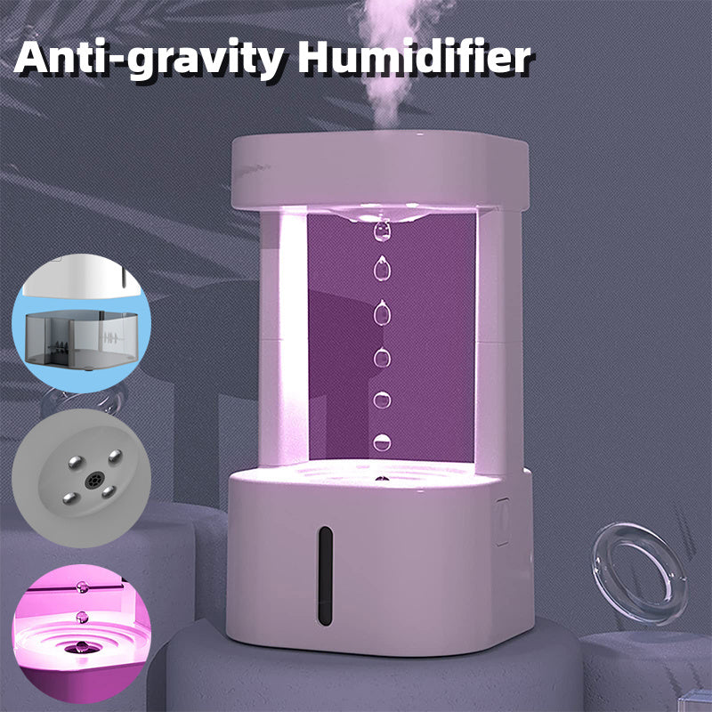 Creative Anti-Gravity Water Drop Humidifier for Bedroom & Office