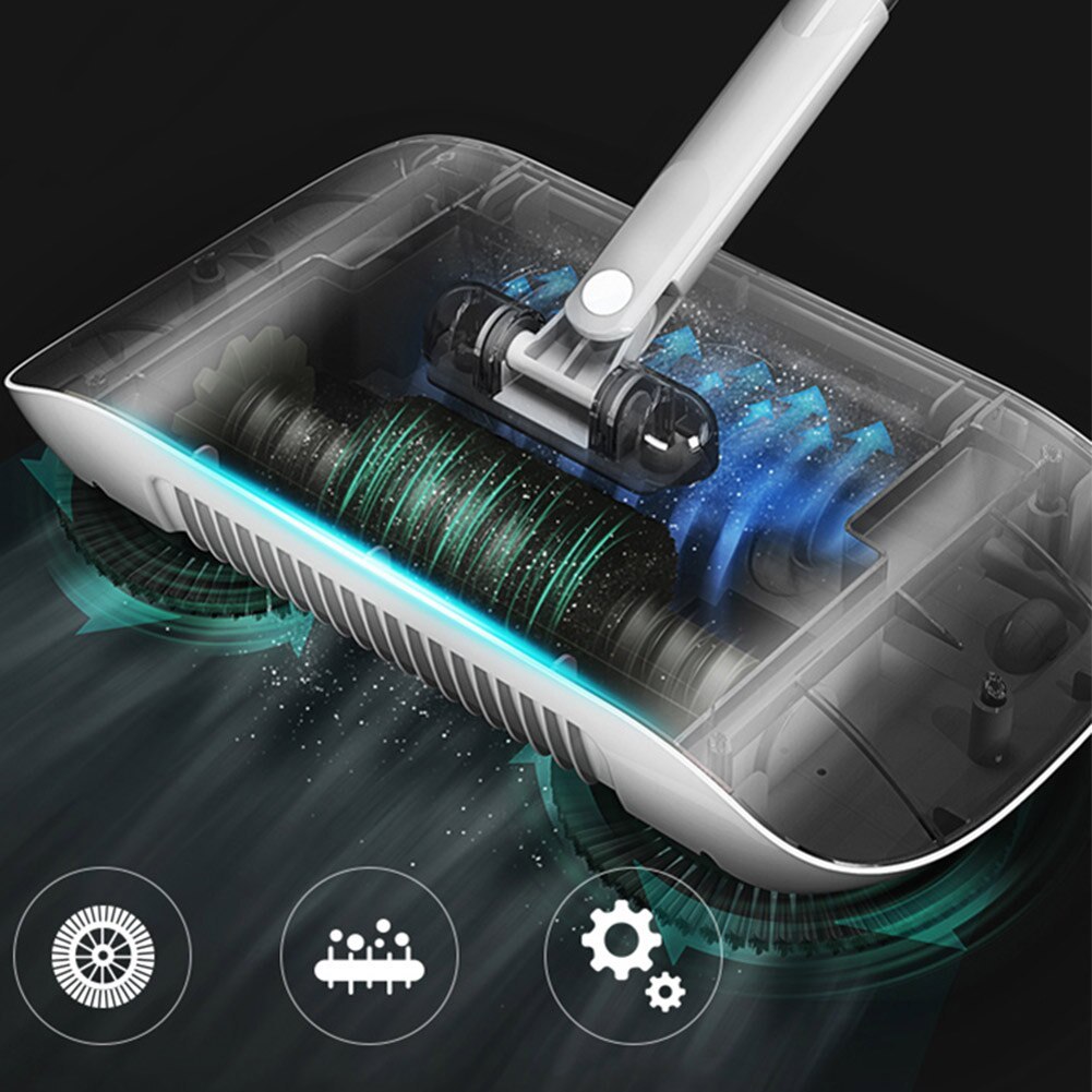 Hand Push All-in-One Sweeper Broom Mop & Dustpan