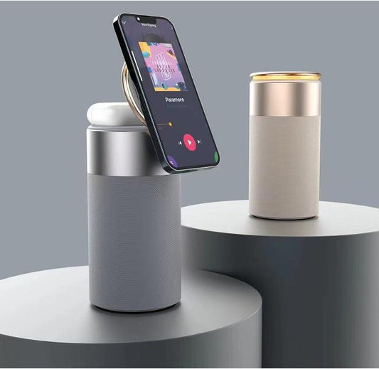 3-in-1 Wireless Charger, Bluetooth Speaker & Touch Lamp for iPhone & AirPods